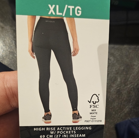 NWT Spyder full length leggings with pockets - Picture 4 of 4